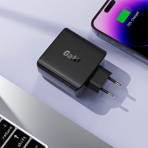 Мережевий зарядний пристрій Acefast A94 GaN USB + 3 x USB Type-C 100W (6974316283133) Black купити в Україні | Telemart фото