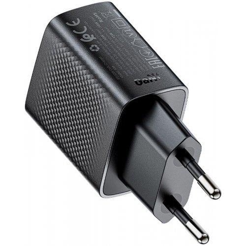 Мережевий зарядний пристрій Acefast A98 GaN USB + USB Type-C 30W (6974316283263) Black купити в Україні | Telemart фото