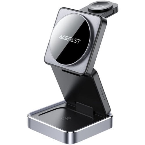 Бездротовий зарядний пристрій Acefast E20 3 in 1 Wireless 15W (6974316283478) Gray купити в Україні | Telemart фото