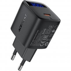 Мережевий зарядний пристрій Acefast A115 GaN USB Type-C 30W (6974316284444) Black