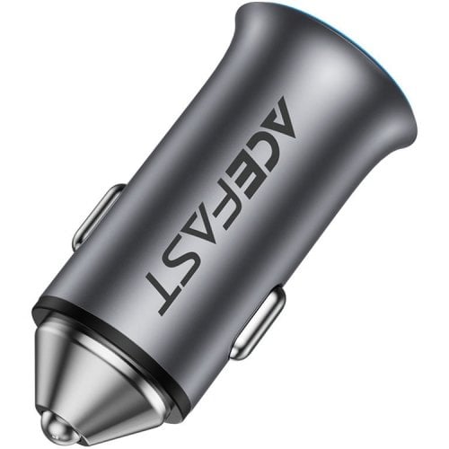 Автомобильное зарядное устройство Acefast B16 USB + USB Type-C 95W (6974316284970) Gray купить в Украине | Telemart фото