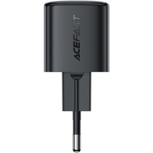 Мережевий зарядний пристрій Acefast A117 mini GaN USB Type-C 20W (6974316284987) Black купити в Україні | Telemart фото