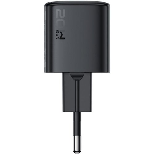 Мережевий зарядний пристрій Acefast A117 mini GaN USB Type-C 20W (6974316284987) Black купити в Україні | Telemart фото