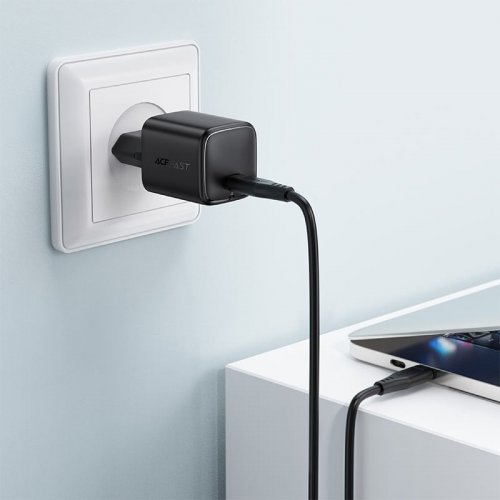 Мережевий зарядний пристрій Acefast A119 GaN USB Type-C 45W (6974316285007) Black купити в Україні | Telemart фото