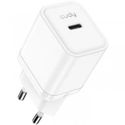 Мережевий зарядний пристрій Cudy CH20 GaN USB Type-C 20W White