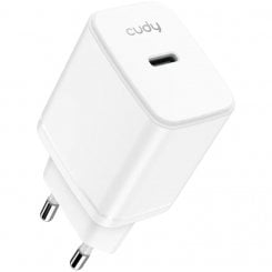 Мережевий зарядний пристрій Cudy CH25 GaN USB Type-C 25W White