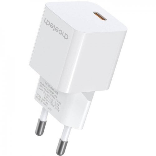 Сетевое зарядное устройство Choetech PD5010 USB Type-C 20W (PD5010-EU-WH) White купить в Украине | Telemart фото