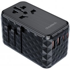 Мережевий зарядний пристрій Choetech PD6028 Travel GaN 2 x USB + 2 x USB Type-C 100W (PD6028-BK) Black