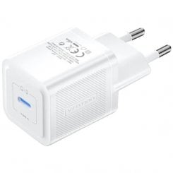 Сетевое зарядное устройство Vention GaN USB Type-C 20W + Cable USB Type-C (TZ-FEPW0-EU-01) White