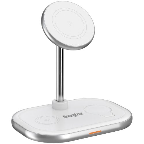 Бездротовий зарядний пристрій Energizer WCP303 3 in 1 Wireless 15W White купити в Україні | Telemart фото