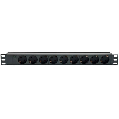 Блок розеток Kingda 19" 1U 9 розеток (KD-GER(16)N1009WKPB19A-C1) Black купити в Україні | Telemart фото