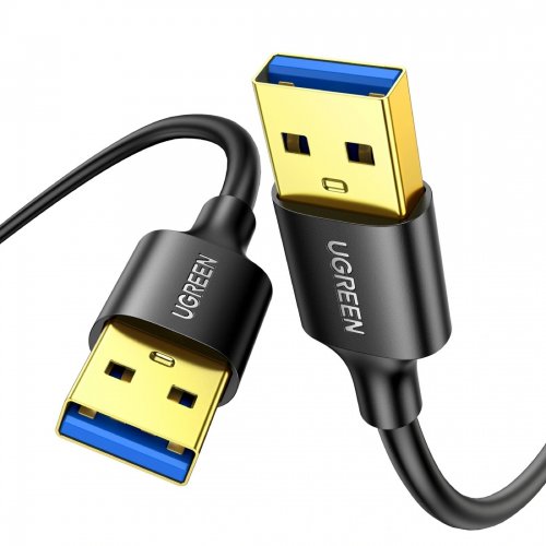 Кабель Ugreen US128 USB 3.0 AM-AM 0.5m (10369) Black купити в Україні | Telemart фото