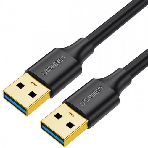 Кабель Ugreen US128 USB 3.0 AM-AM 0.5m (10369) Black купити в Україні | Telemart фото