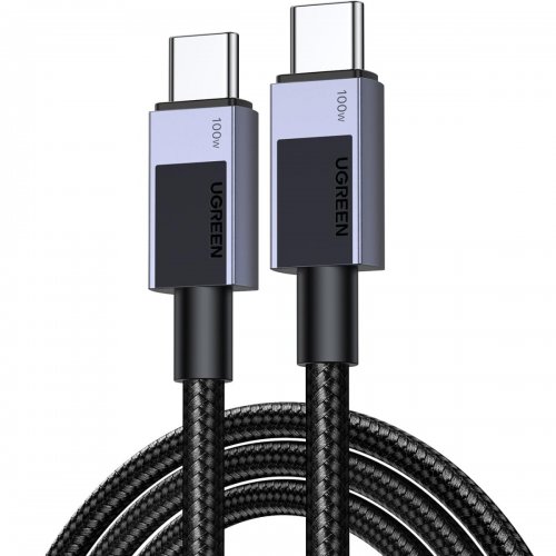 Кабель Ugreen L512 USB 2.0 Type-C to USB Type-C 100W 3m (45065) Grey купити в Україні | Telemart фото