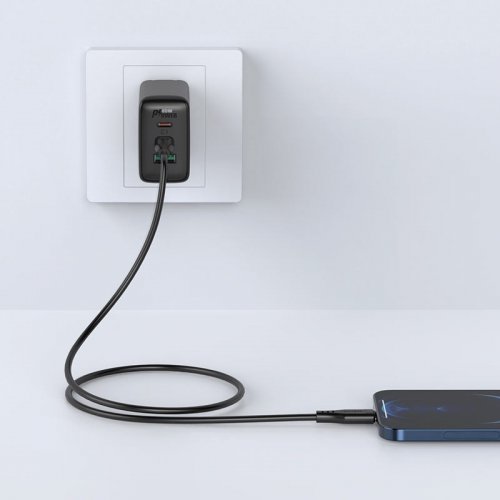 Кабель Acefast C3-01 USB Type-C to Lightning 30W 1.2m (6974316280804) Black купить в Украине | Telemart фото