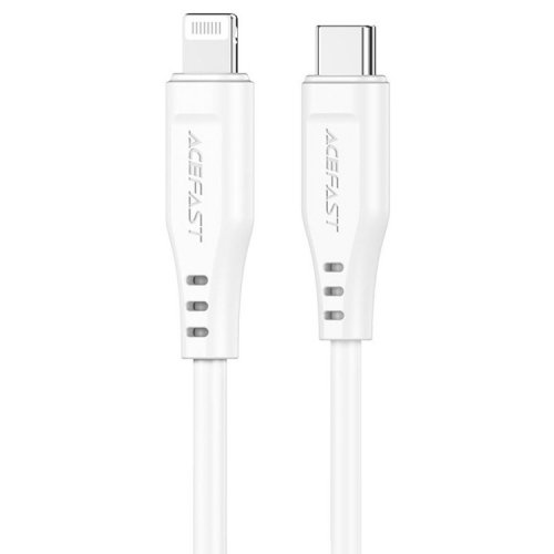 Кабель Acefast C3-01 USB Type-C to Lightning 30W 1.2m (6974316280811) White купить в Украине | Telemart фото