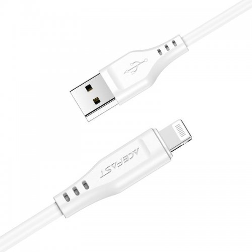 Кабель Acefast C3-02 USB to Lightning 2.4A 1.2m (6974316280835) White купить в Украине | Telemart фото