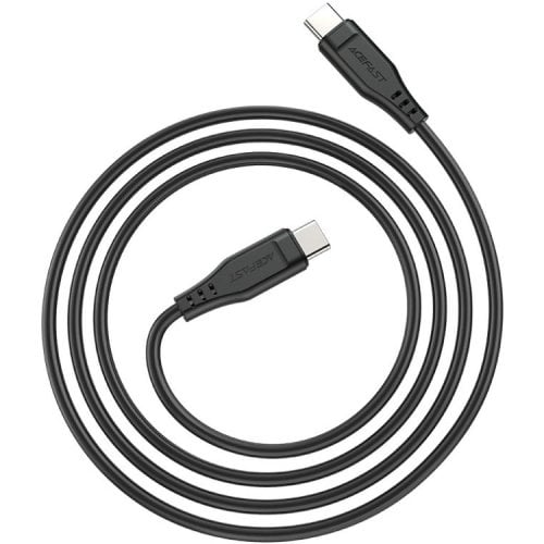 Кабель Acefast C3-03 USB Type-C to USB Type-C 60W 1.2m (6974316280842) Black купить в Украине | Telemart фото