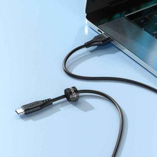 Кабель Acefast C3-03 USB Type-C to USB Type-C 60W 1.2m (6974316280842) Black купить в Украине | Telemart фото