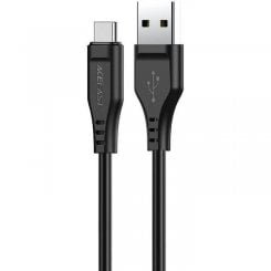 Кабель Acefast C3-04 USB to USB Type-C 60W 1.2m (6974316280866) Black