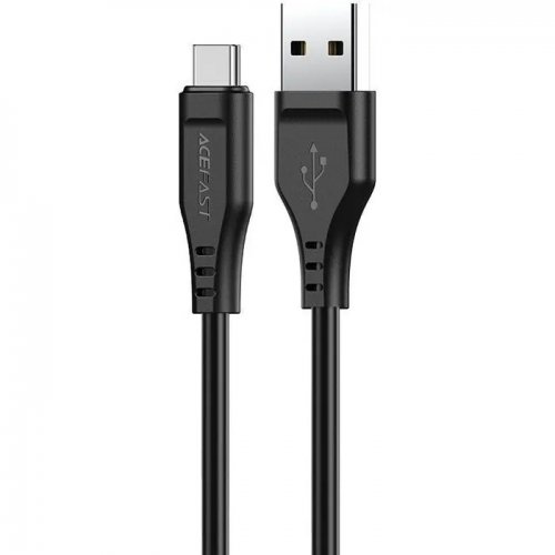 Кабель Acefast C3-04 USB to USB Type-C 60W 1.2m (6974316280866) Black купить в Украине | Telemart фото