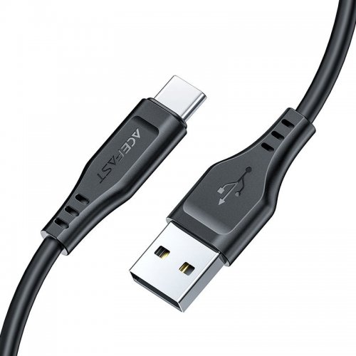 Кабель Acefast C3-04 USB to USB Type-C 60W 1.2m (6974316280866) Black купить в Украине | Telemart фото