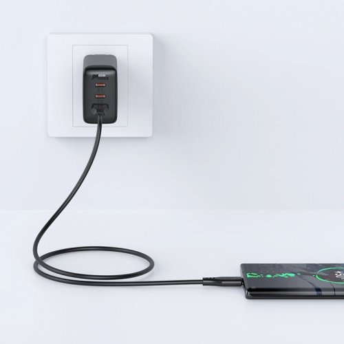 Кабель Acefast C3-04 USB to USB Type-C 60W 1.2m (6974316280866) Black купить в Украине | Telemart фото