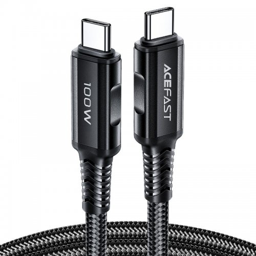 Кабель Acefast C4-03 USB Type-C to USB Type-C 100W 2m (6974316280996) Black купить в Украине | Telemart фото