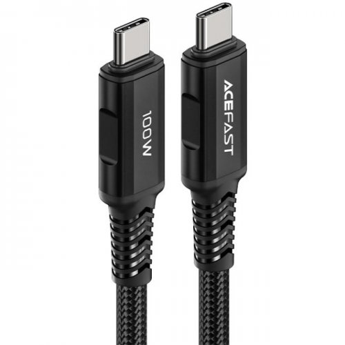 Кабель Acefast C4-03 USB Type-C to USB Type-C 100W 2m (6974316280996) Black купить в Украине | Telemart фото
