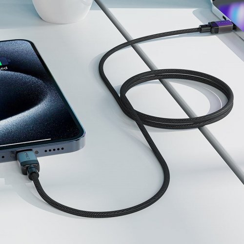 Кабель Acefast C9-03 USB Type-C to USB Type-C 60W 1.2m (6974316282679) Black/Grey купить в Украине | Telemart фото