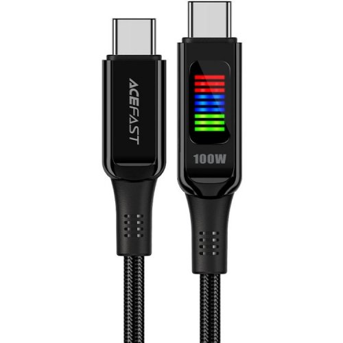 Кабель Acefast C7-03 USB Type-C to USB Type-C 100W 1.2m (6974316282778) Black купить в Украине | Telemart фото