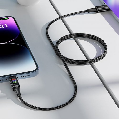 Кабель Acefast C7-03 USB Type-C to USB Type-C 100W 1.2m (6974316282778) Black купить в Украине | Telemart фото