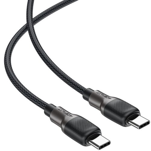 Кабель Acefast C10-03 USB Type-C to USB Type-C 60W 1.2m (6974316283119) Black/Grey купить в Украине | Telemart фото