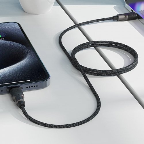 Кабель Acefast C10-03 USB Type-C to USB Type-C 60W 1.2m (6974316283119) Black/Grey купить в Украине | Telemart фото