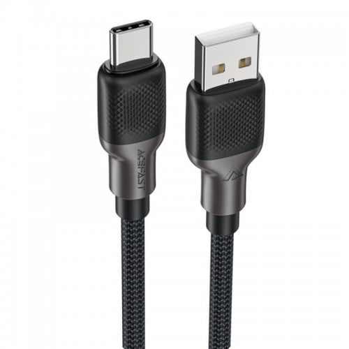 Кабель Acefast C10-04 USB to USB Type-C 60W 1.2m (6974316283126) Black/Grey купить в Украине | Telemart фото