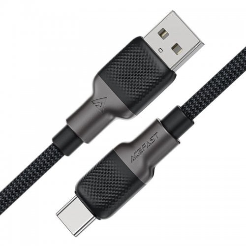 Кабель Acefast C10-04 USB to USB Type-C 60W 1.2m (6974316283126) Black/Grey купить в Украине | Telemart фото