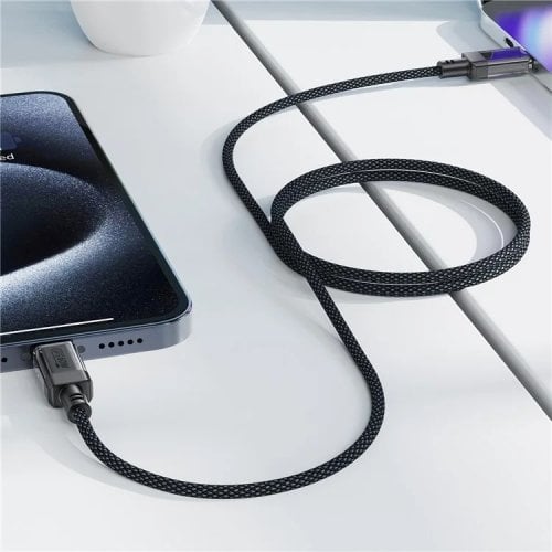 Кабель Acefast C12-03 USB Type-C to USB Type-C 60W 1.2m (6974316283317) Black купить в Украине | Telemart фото