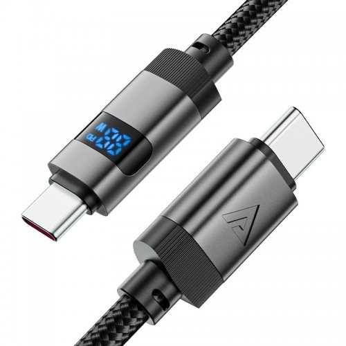 Кабель Acefast C15-03 USB Type-C to USB Type-C 60W 1.2m (6974316283720) Black купить в Украине | Telemart фото