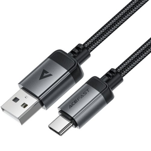 Кабель Acefast C20-04 USB to USB Type-C 60W 1.2m (6974316283782) Black/Grey купить в Украине | Telemart фото