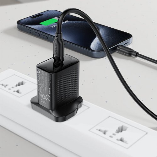 Кабель Acefast C16-03 USB Type-C to USB Type-C 60W 1.2m (6974316283805) Black купить в Украине | Telemart фото