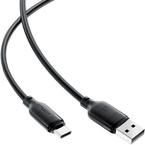 Кабель Acefast C16-04 USB to USB Type-C 60W 1.2m (6974316283812) Black купить в Украине | Telemart фото