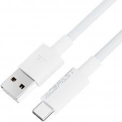 Кабель Acefast C18-04 USB to USB Type-C 60W 1.2m (6974316284260) White