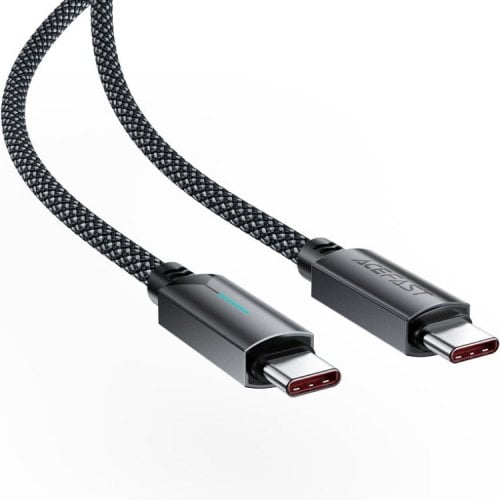 Кабель Acefast C19-03 USB Type-C to USB Type-C 60W 1.2m (6974316284475) Black купить в Украине | Telemart фото