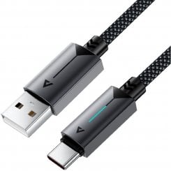Кабель Acefast C19-04 USB to USB Type-C 60W 1.2m (6974316284482) Black