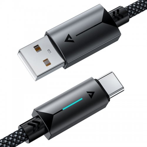 Кабель Acefast C19-04 USB to USB Type-C 60W 1.2m (6974316284482) Black купить в Украине | Telemart фото