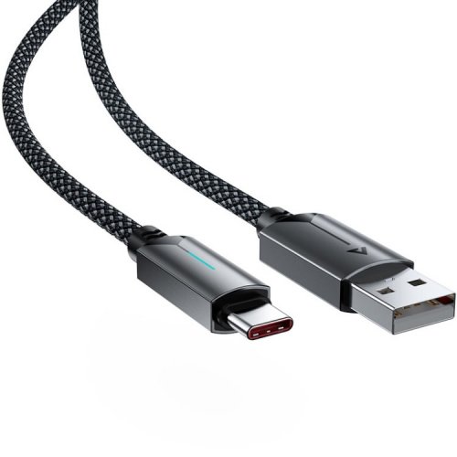 Кабель Acefast C19-04 USB to USB Type-C 60W 1.2m (6974316284482) Black купить в Украине | Telemart фото