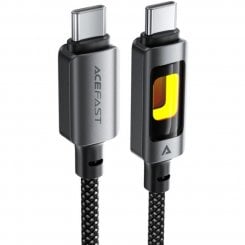 Кабель Acefast C21-03 USB Type-C to USB Type-C 60W 1.2m (6974316284666) Black/Grey
