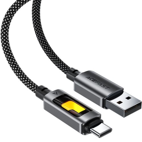 Кабель Acefast C21-04 USB to USB Type-C 60W 1.2m (6974316284673) Black купить в Украине | Telemart фото