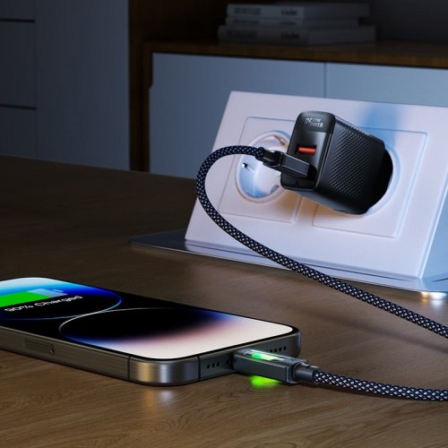 Кабель Acefast C21-04 USB to USB Type-C 60W 1.2m (6974316284673) Black купить в Украине | Telemart фото