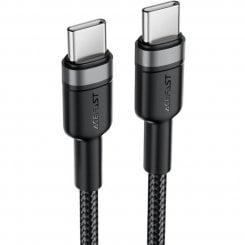 Кабель Acefast C22-03 USB Type-C to USB Type-C 60W 1.2m (6974316285137) Black/Grey